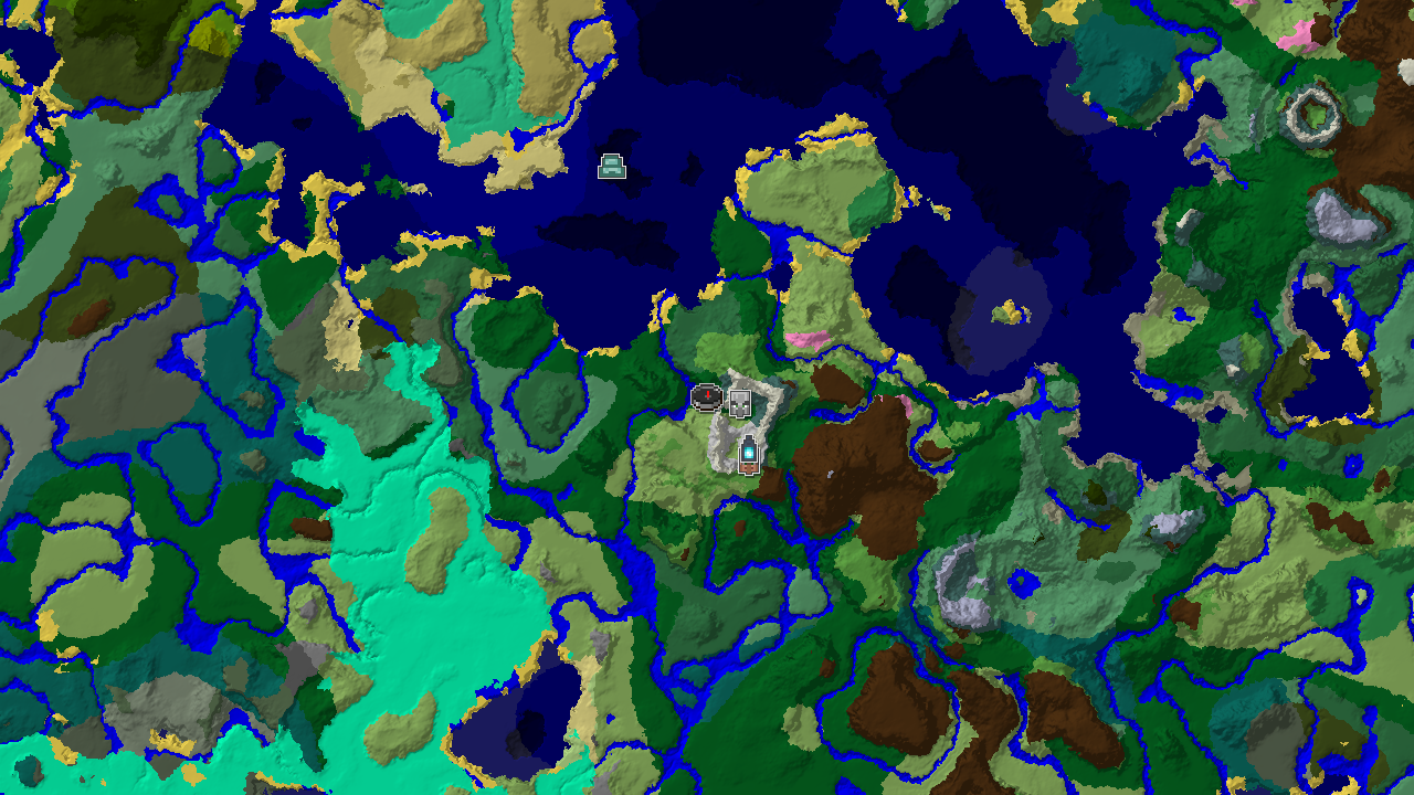 Ancient City and Outpost Near a Diverse Spawn