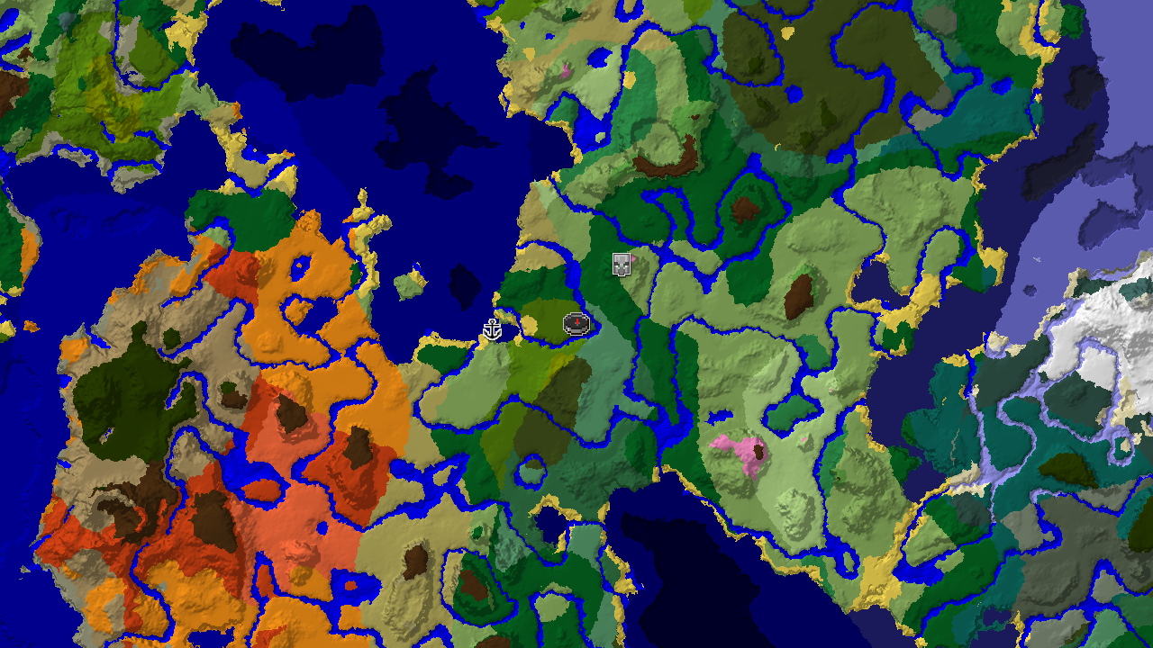 Jungle Spawn with 19 Biomes and a Coastal Outpost