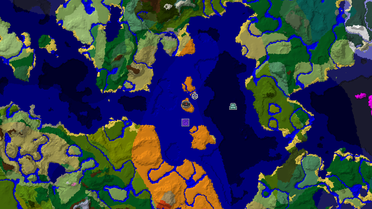 Desert Spawn with Nearby Ocean Monument and Shipwreck