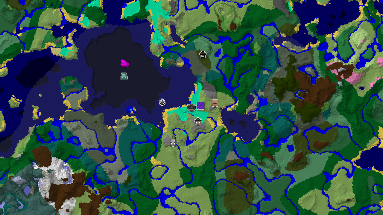 Woodland Mansion and Witch Hut Near a Swamp Spawn