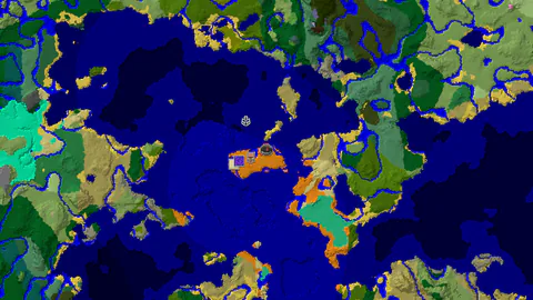 Desert Spawn with Coastal Village and Shipwreck