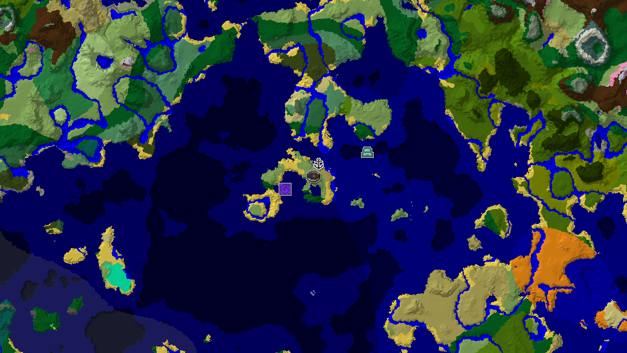 Ocean Monument Near Spawn in a Mixed Ocean World