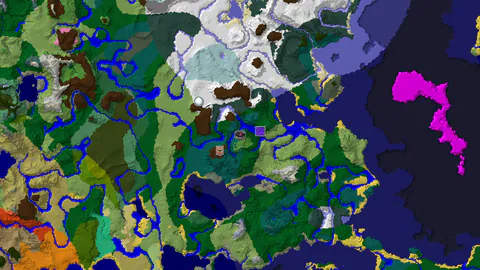 Waterside Village and Ice Spikes Near Spawn