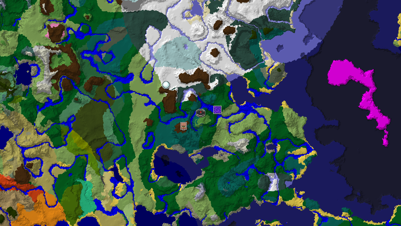 Waterside Village and Ice Spikes Near Spawn