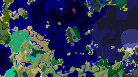 Dark Forest Spawn Near Shipwreck and Ocean Monument