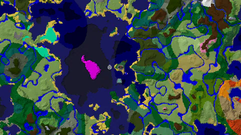 Ocean Monument and Mushroom Fields Near Birch Forest Spawn