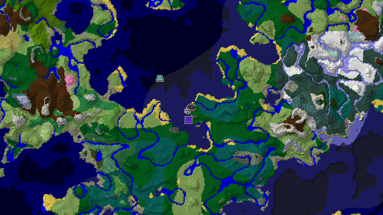 Windswept Hills Spawn with Nearby Ocean Monument