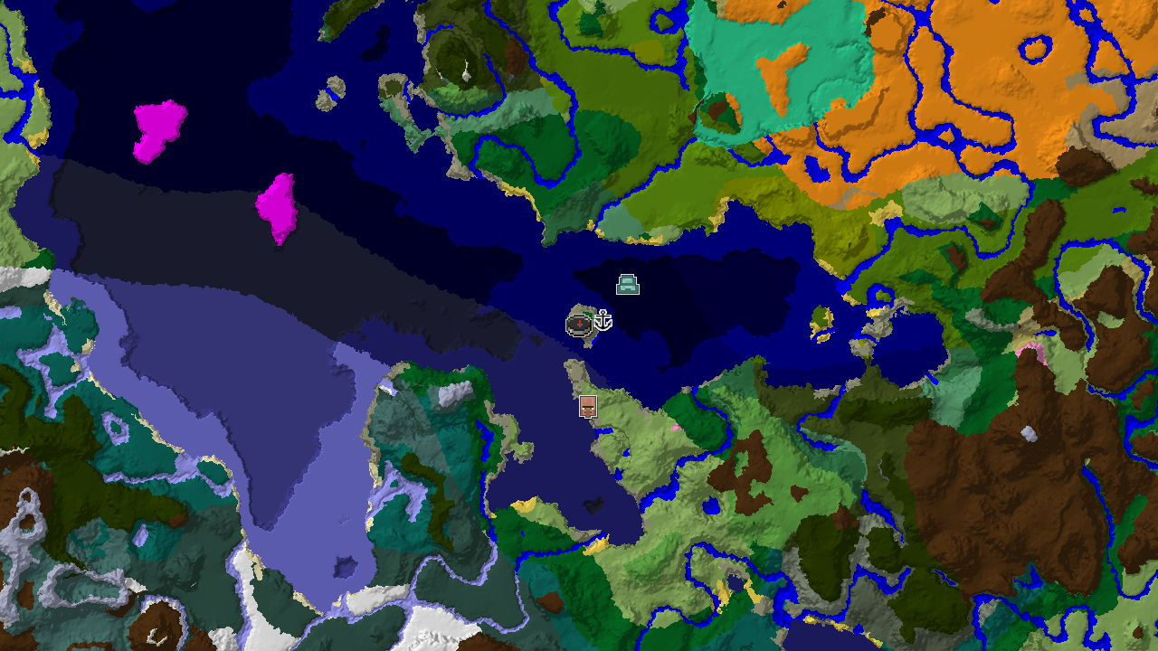 Ocean Monument Near Spawn in a Varied Coastal Seed