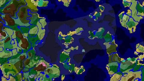Ocean Monument and Cold Ocean Spawn