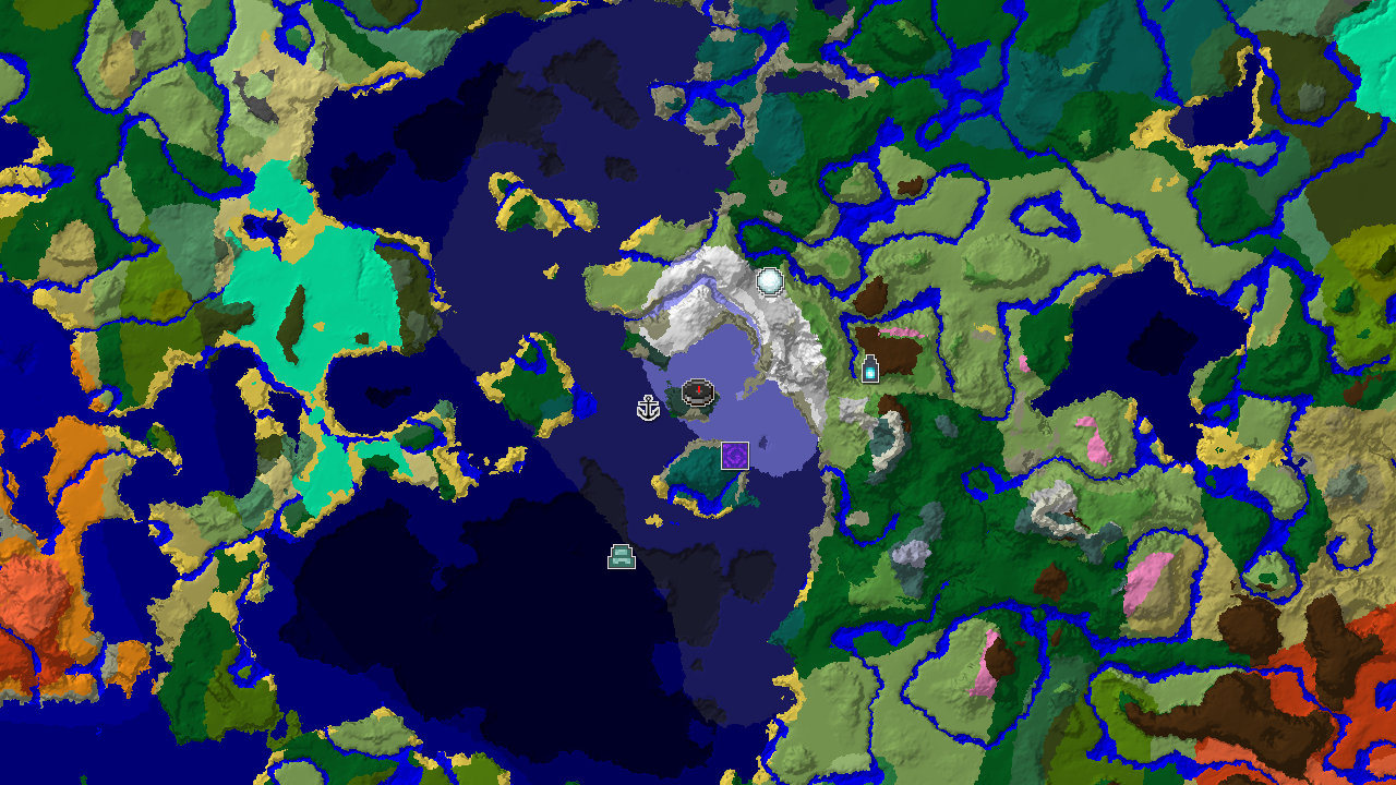Frozen Ocean Start with a Nearby Ancient City
