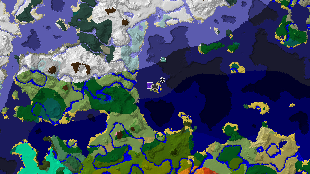 Ocean Monument Near Spawn in a Diverse Ocean World
