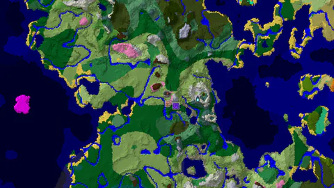 Cherry Blossom Hills with a Nearby Village