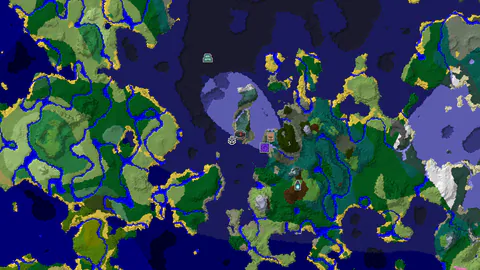 Grove Island Amidst Frozen and Cold Oceans