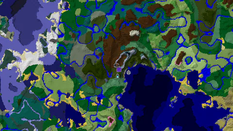 Pale Garden and Ancient City Just South of a Grove Start