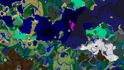 Forest Island With Coastal Shipwreck