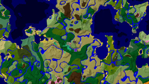 Mangrove Swamp Past a Village on a Plains and Savanna Start