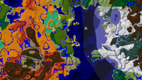 Dark Forest Spawn Beside Bamboo Jungle and Open Ocean