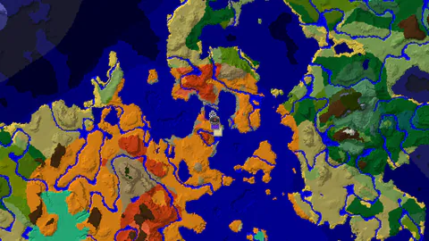 Eroded Badlands Start with a Ruined Portal and Desert Pyramid