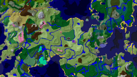 Flower Forest Start with a Village 364 Blocks North-West