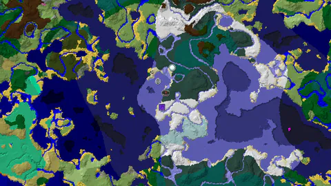 Frozen Coast with Shipwreck and Igloo on a Snowy Taiga Shore