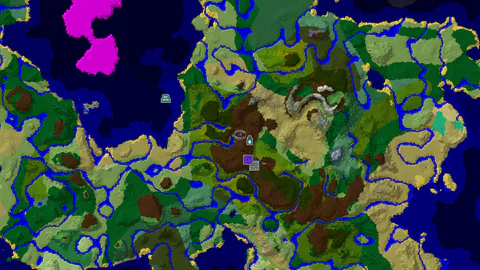 Jungle Plateau with Nearby Ancient City