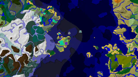 Survival Island with Nearby Shipwreck and Ruined Portal