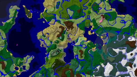 Savanna Lake Base Spot with an Ancient City to the West