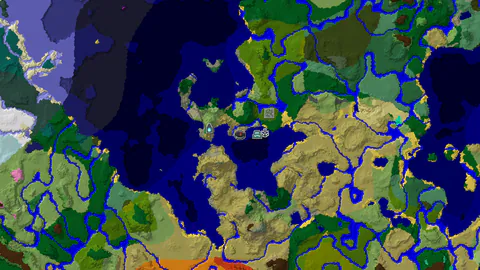 Ocean Monument and Ancient City Beyond a Stony Shore