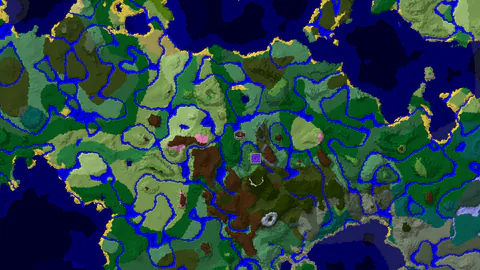 Pale Garden in a Forested Crater